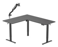Silver Monkey Biurko elektryczne ECD-300 black + UM-600 (sprężyna gazowa) - 1351551 - zdjęcie 1